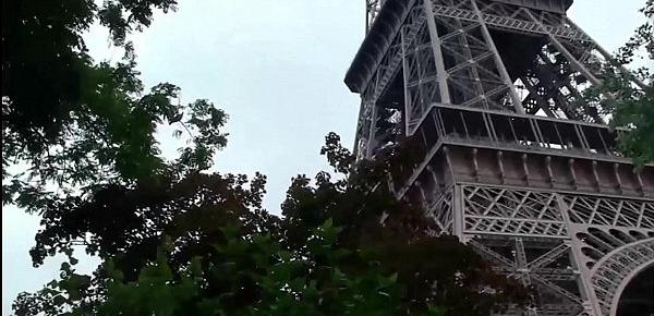  Public sex threesome by the world famous Eiffel Tower in Paris